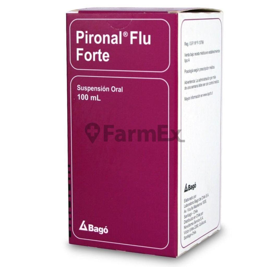 Pironal Flu Forte Jarabe x 100 mL Farmex-Pluxee-Persistente